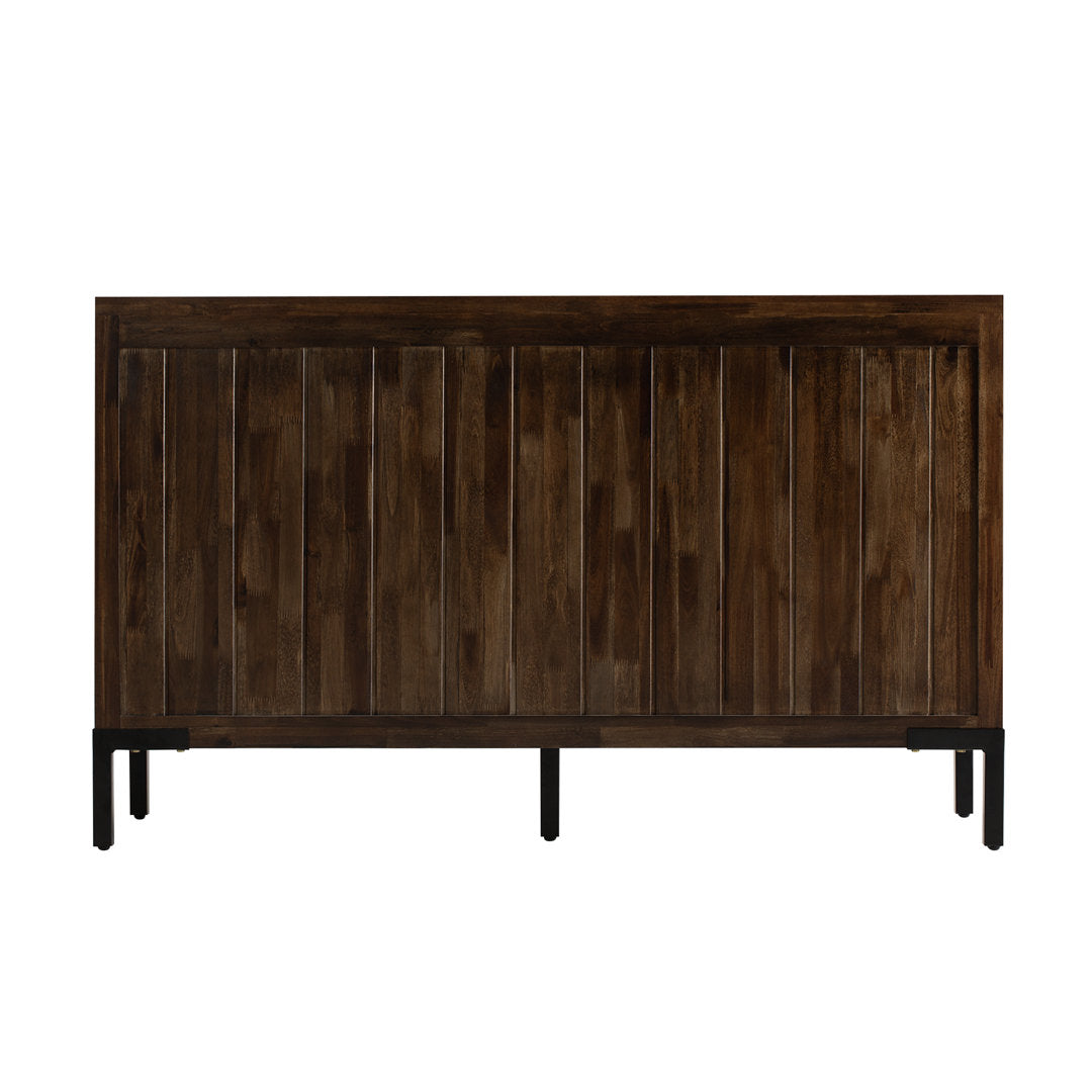 Miller 55'' Solid Wood Sideboard, Brown Sideboard Millwood Pines