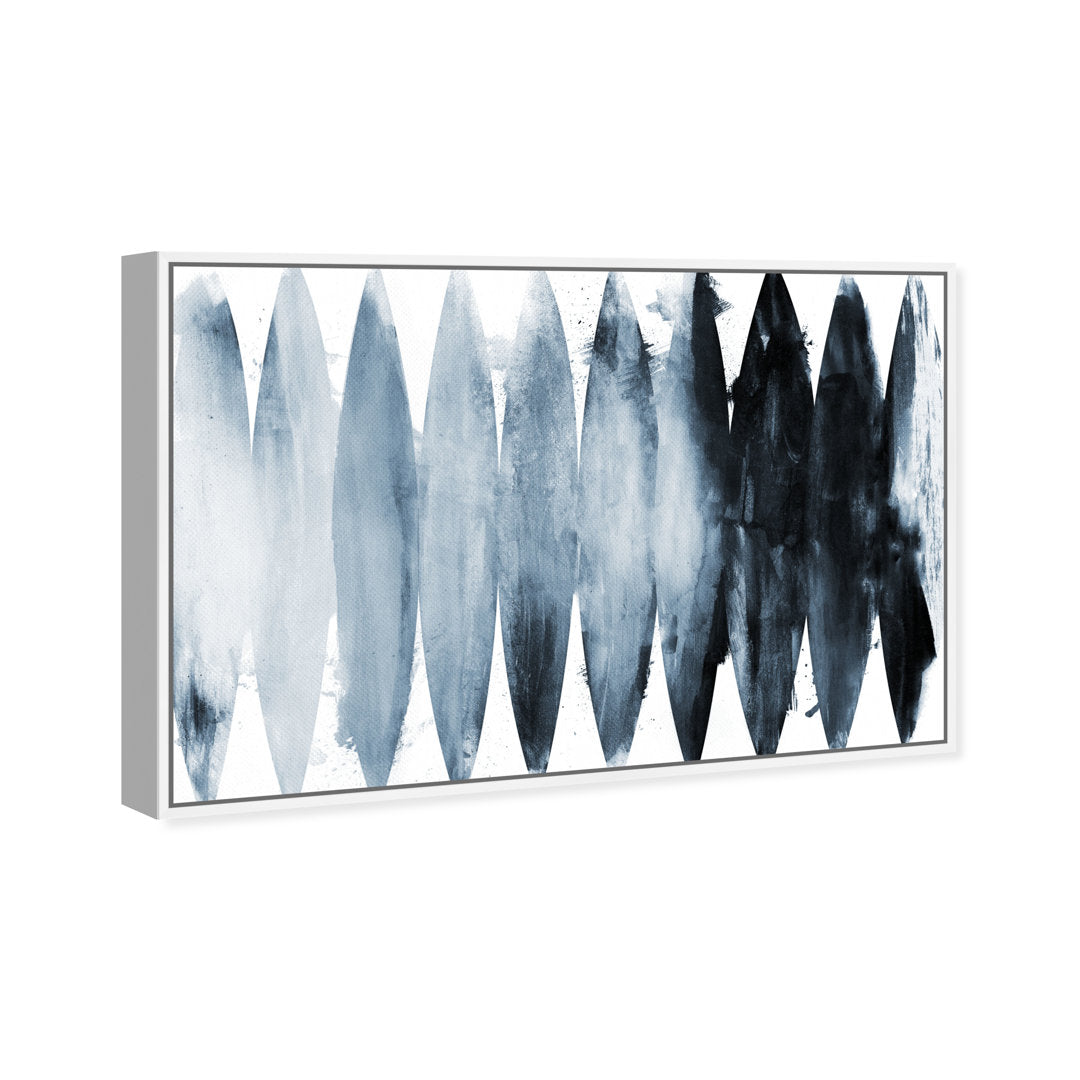 Abstract Paradise Found Muted - Painting Print on Canvas Art Remedy Size: 20" H x 30" W x 1.5" D Format: White Framed
