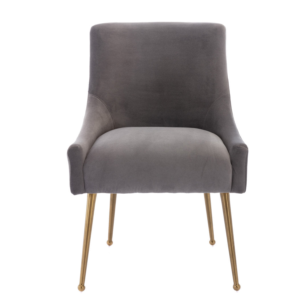Magallanes Velvet Upholstered Side Chair (Set of 2) Willa Arlo™ Interiors Upholstery Color: Gray