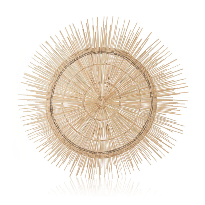 Dakota Fields Sun Circle Wall Décor Dakota Fields Size: 35.5" H x 35.5" W x 0.5" D Finish: Cream