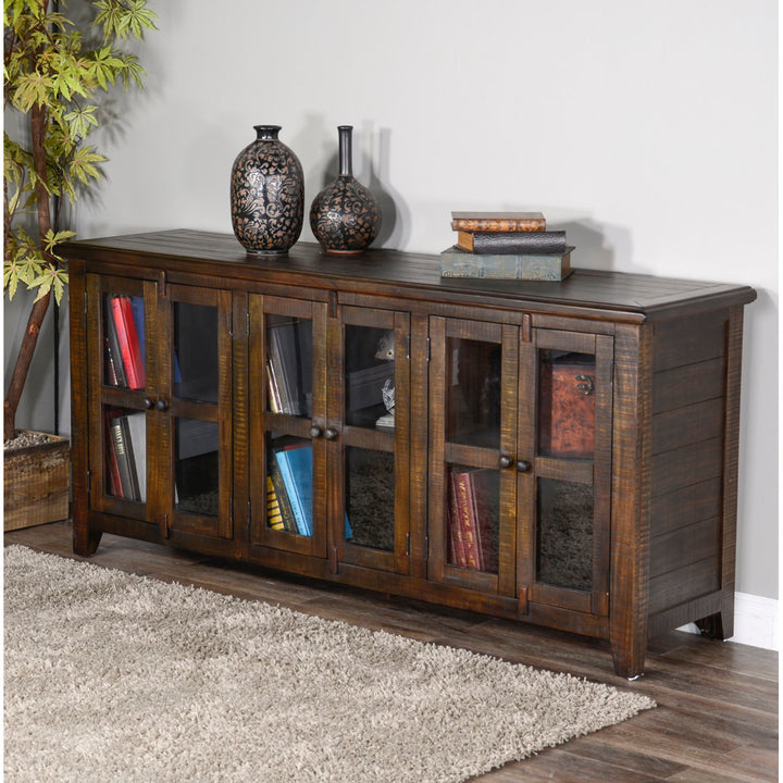 Shweta TV Stand for TVs up to 78" Beachcrest Home™ Color: Tobacco Leaf