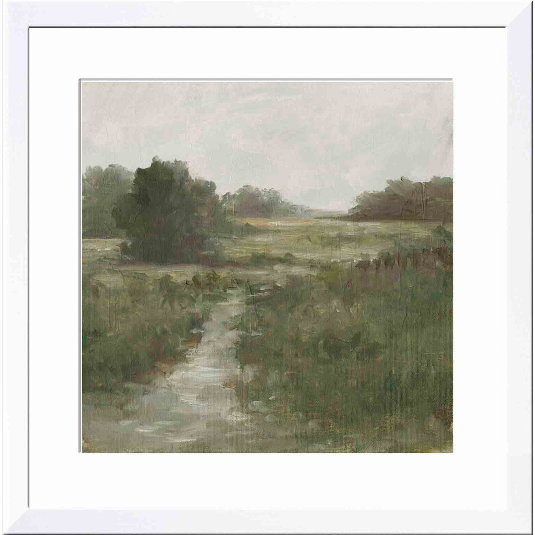 Tranquil Fen I by Ethan Harper - Picture Frame Painting Print Three Posts™ Frame Color: White Size: 20"H x 20"W