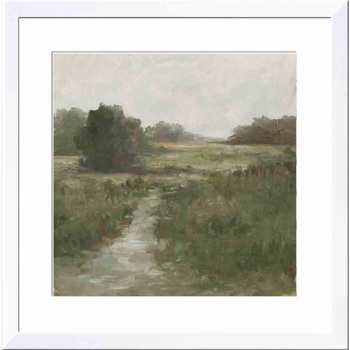 Tranquil Fen I by Ethan Harper - Picture Frame Painting Print Three Posts™ Frame Color: White Size: 20"H x 20"W