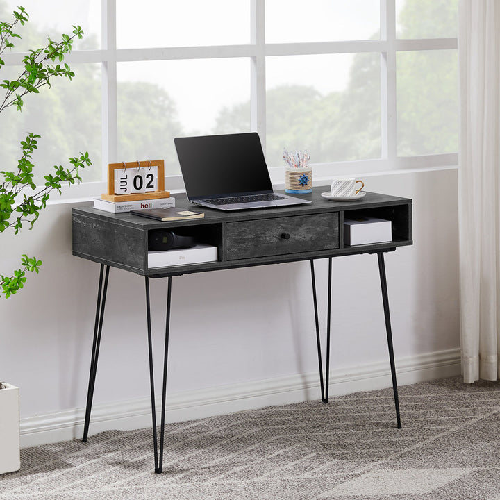 Kempst Home Office Computer Writing Desk Trent Austin Design® Color: Charcoal
