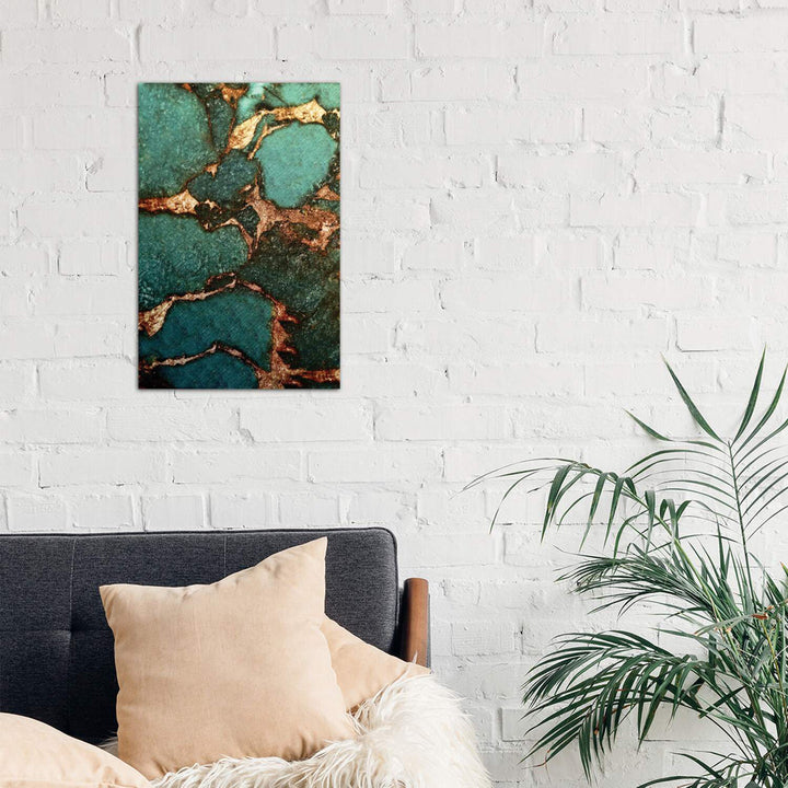Emerald' - Painting Print East Urban Home Size: 12" H x 8" W x 0.75" D Format: Wrapped Canvas