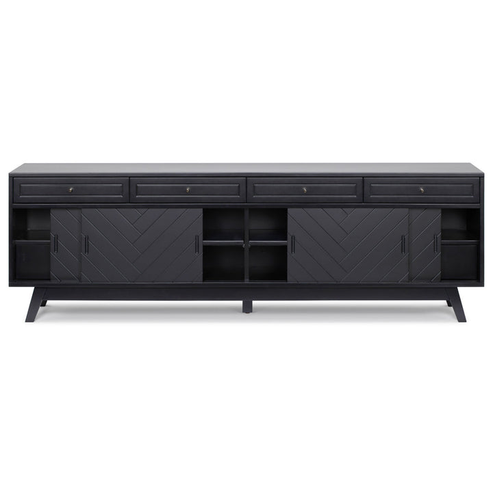 Anja 79'' Media Console AllModern Color: Black