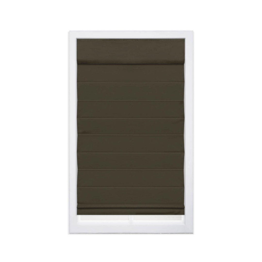 Cordless Blackout 100% Cotton Roman Shade with Cellular Shade Backing Symple Stuff Size: 70"W x 72"L Finish: Chocolate Brown