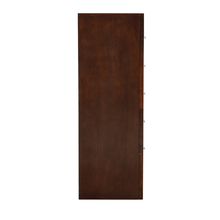 Marilla 5-Drawer Chest Glory Furniture Color: Cappaccino
