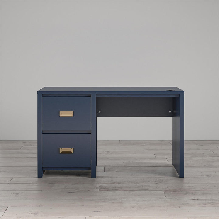 Monarch Hill Haven Kids 47.48" W Writing Desk Little Seeds Color: Navy