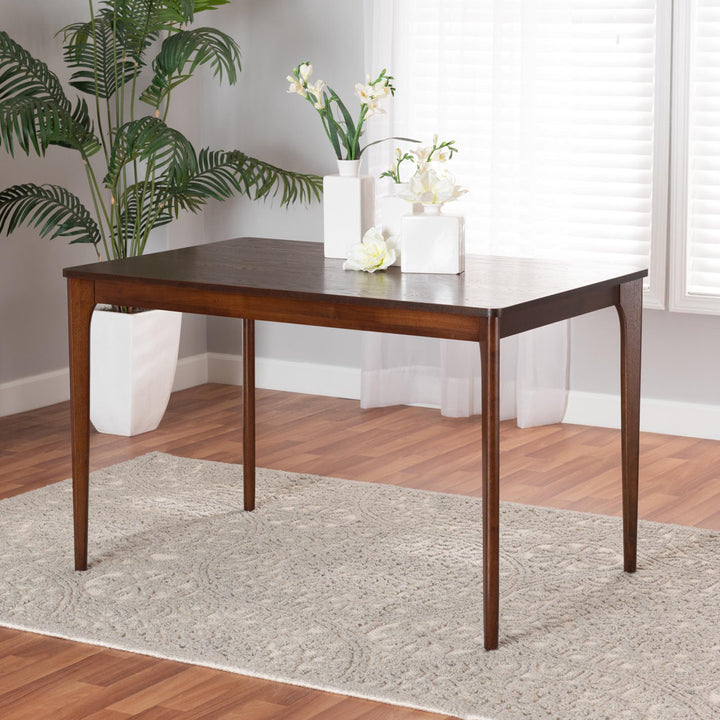 Kylani Dining Table Ebern Designs Color: Walnut Brown