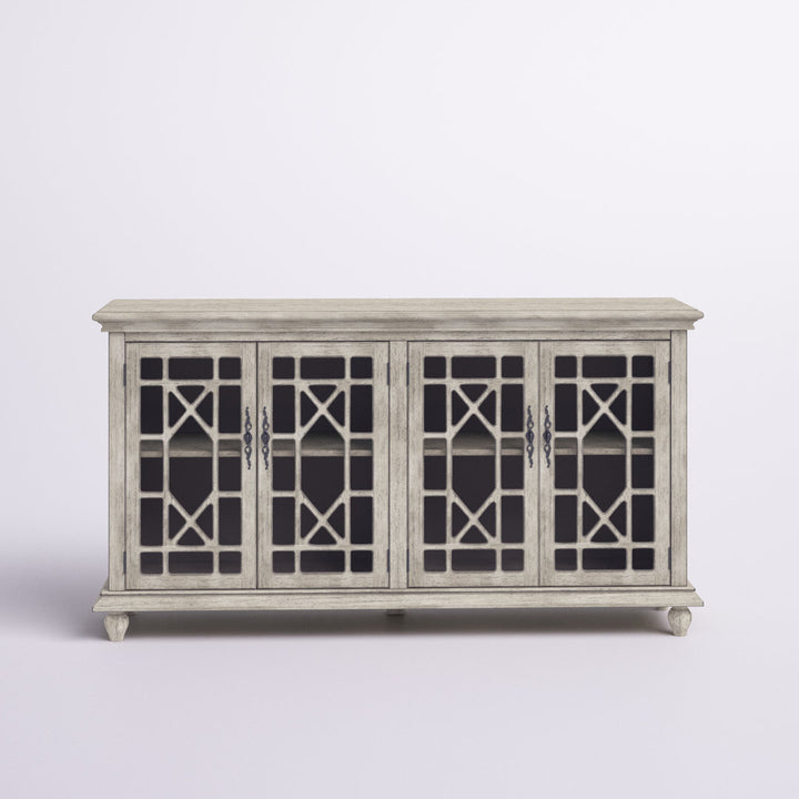 Ira TV Stand for TVs up to 65" Mistana™ Color: Ivory