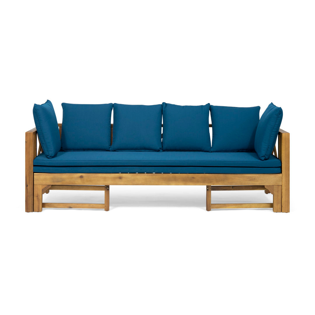 Trevion Extendable Patio Sofa with Cushions Breakwater Bay