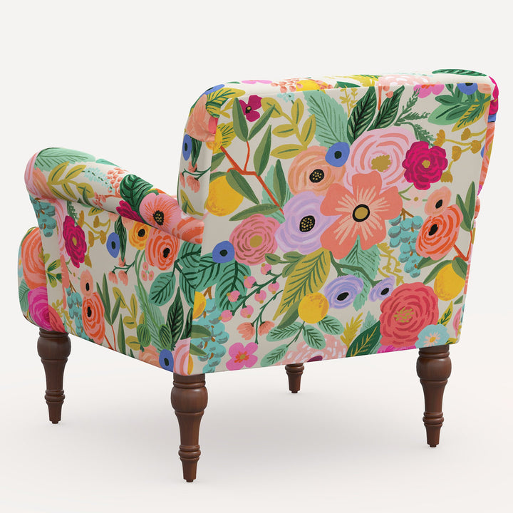 Rifle Paper Co. x Cloth & Company Bristol Armchair Rifle Paper Co. x Cloth & Company Body Fabric: Rpc Garden Party Garden Linen