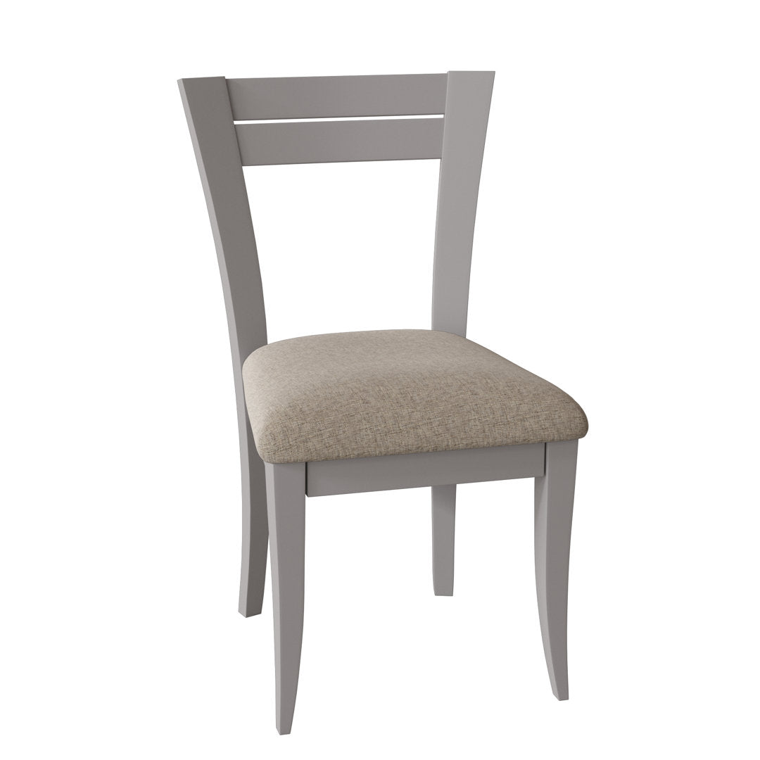 Claverley Ladder Back Side Chair Red Barrel Studio® Frame Color: Walnut, Upholstery Color: Rain