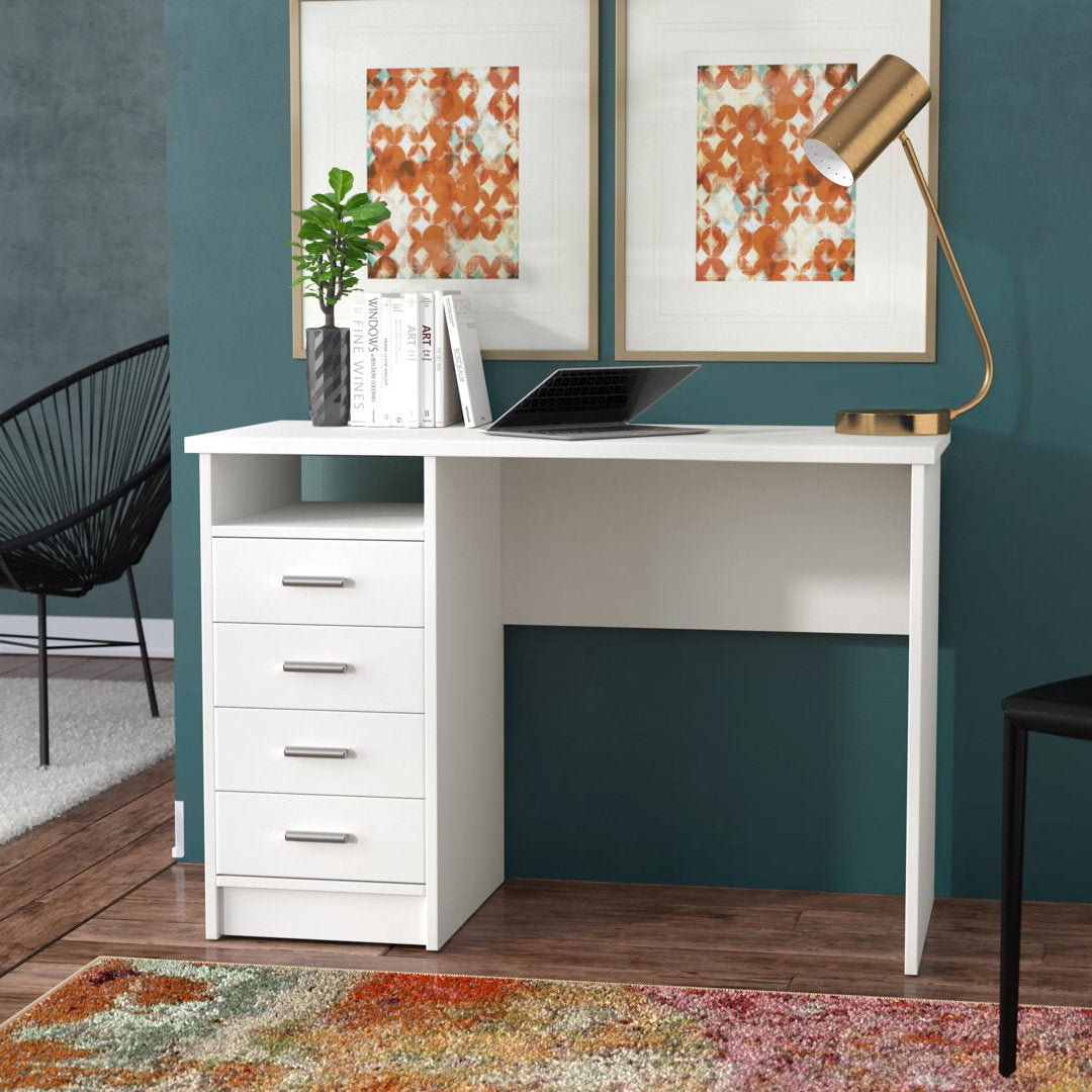 Rushayne Desk Orren Ellis Color: White