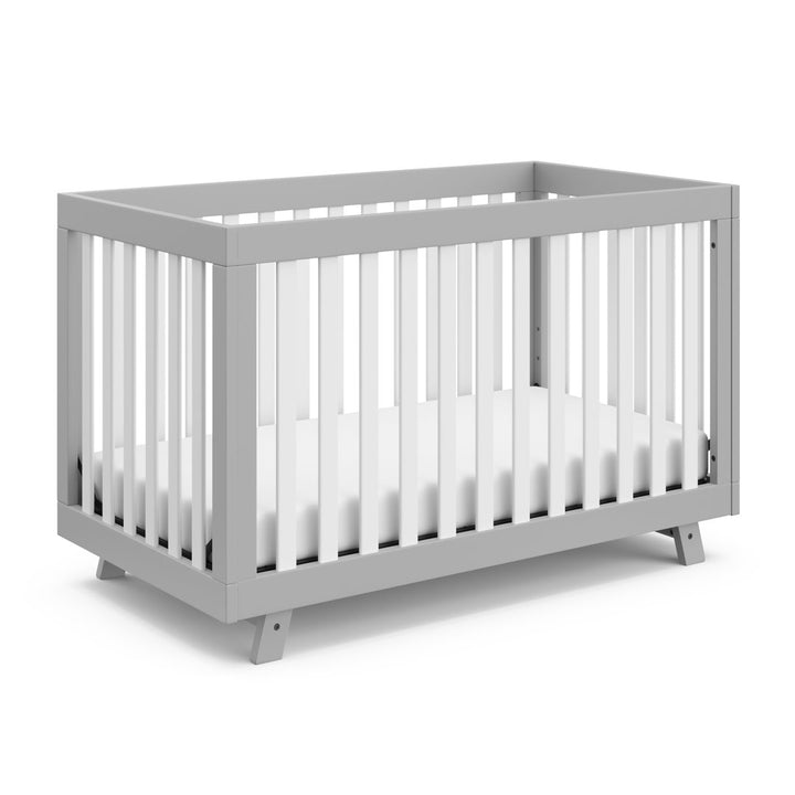 Beckett 3-in-1 Convertible Crib Storkcraft Color: Pebble Gray/White Pieces Included: Crib