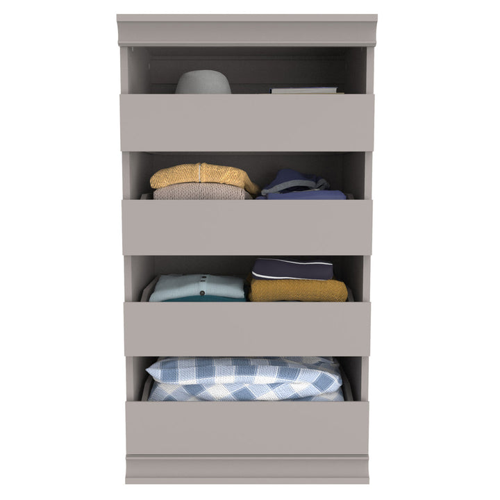 Modular Storage 68.76" W - 78" W Closet System ClosetMaid Finish: Taupe
