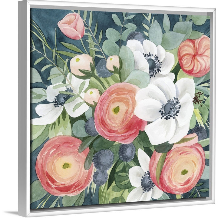 Bewitching Bouquet I by Grace Popp - Painting Print Winston Porter Size: 31.7" H x 31.7" W x 1.75" D Format: White Floater Framed