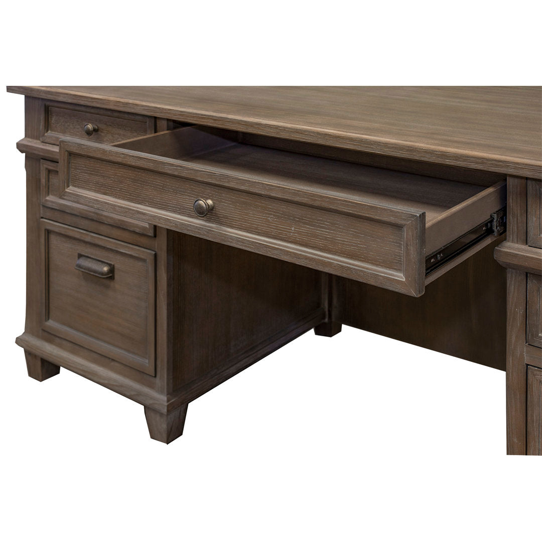 Alderton Solid Wood Credenza Desk Birch Lane™