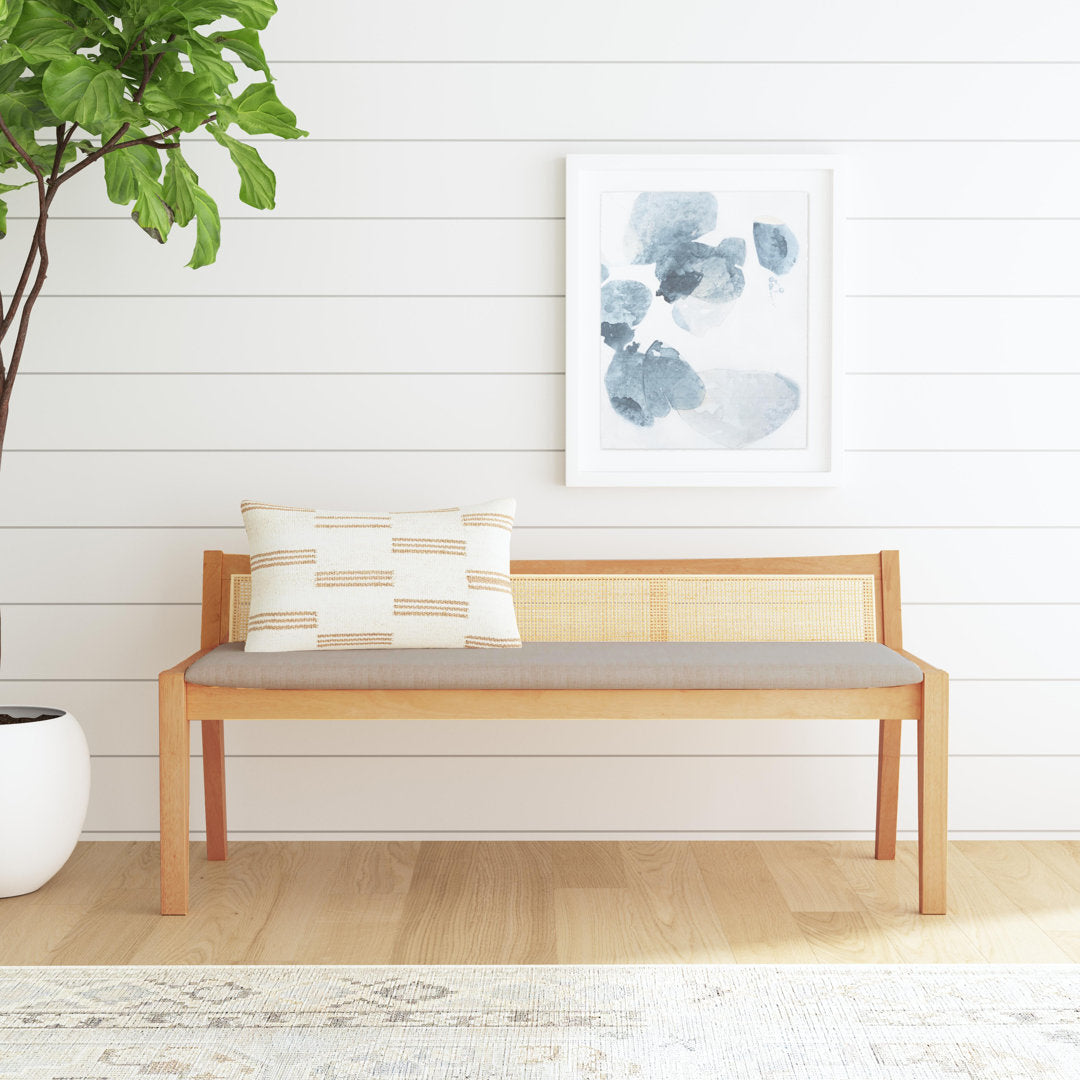 Donner Cane Back Cushioned Bench Joss & Main