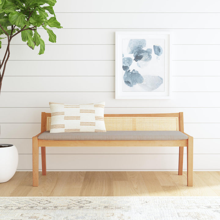 Donner Cane Back Cushioned Bench Joss & Main