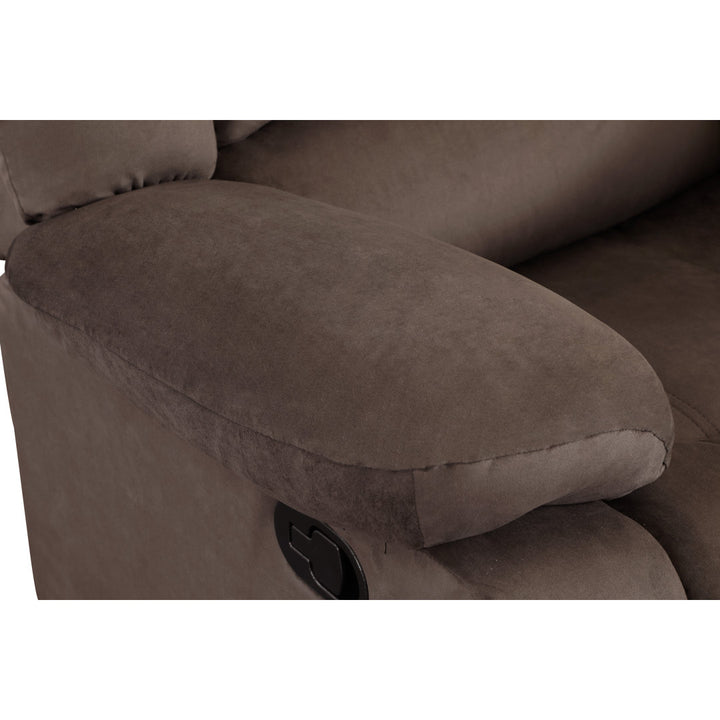 Aum 81" Pillow Top Arm Reclining Sofa Red Barrel Studio® Upholstery Color: Brown