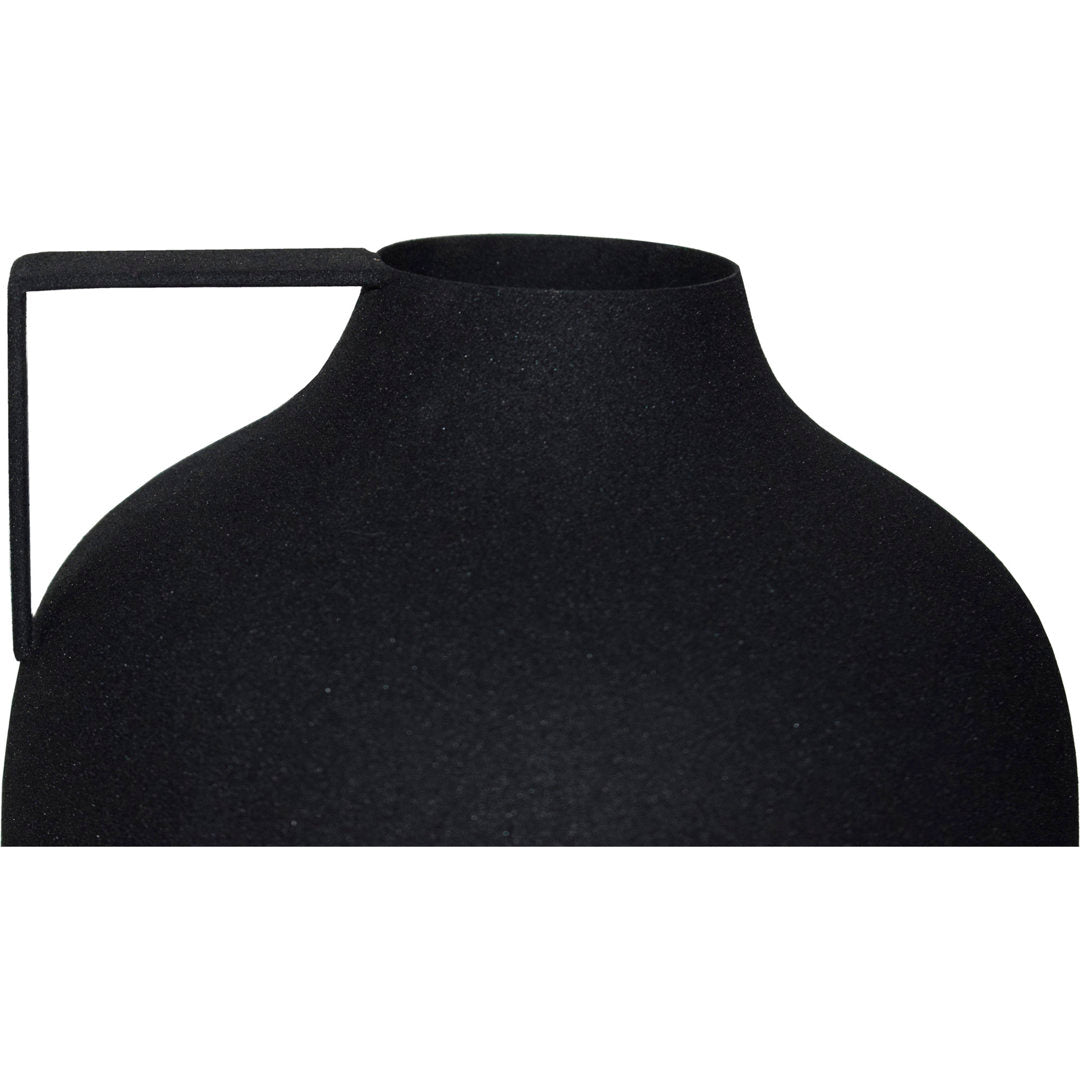 Aldrin 2 Piece Black Metal Table Vase Set (Set of 2) Joss & Main