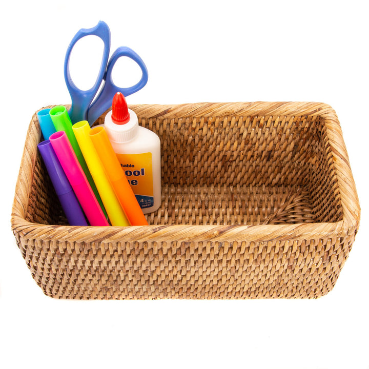 Albina Petite Rattan Basket Birch Lane™ Color: Honey Brown