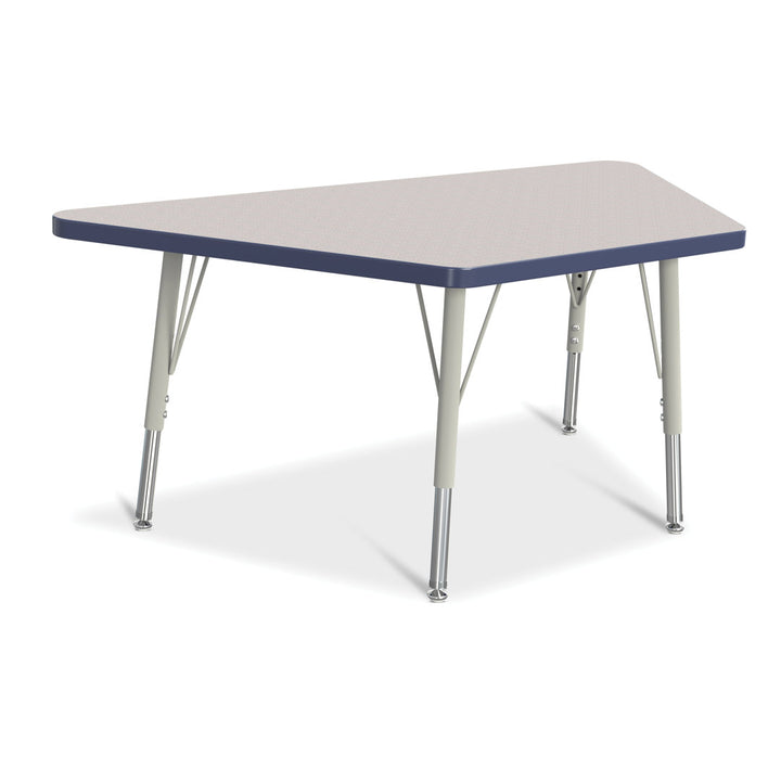 Berries® Trapezoid Activity Tables Jonti-Craft Size: 28" W x 48" D (Elementary size: 15" - 24" H) Side Finish: Maple
