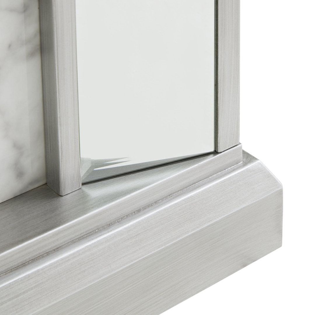 Keilanie Faux Marble Electric Fireplace Brayden Studio®