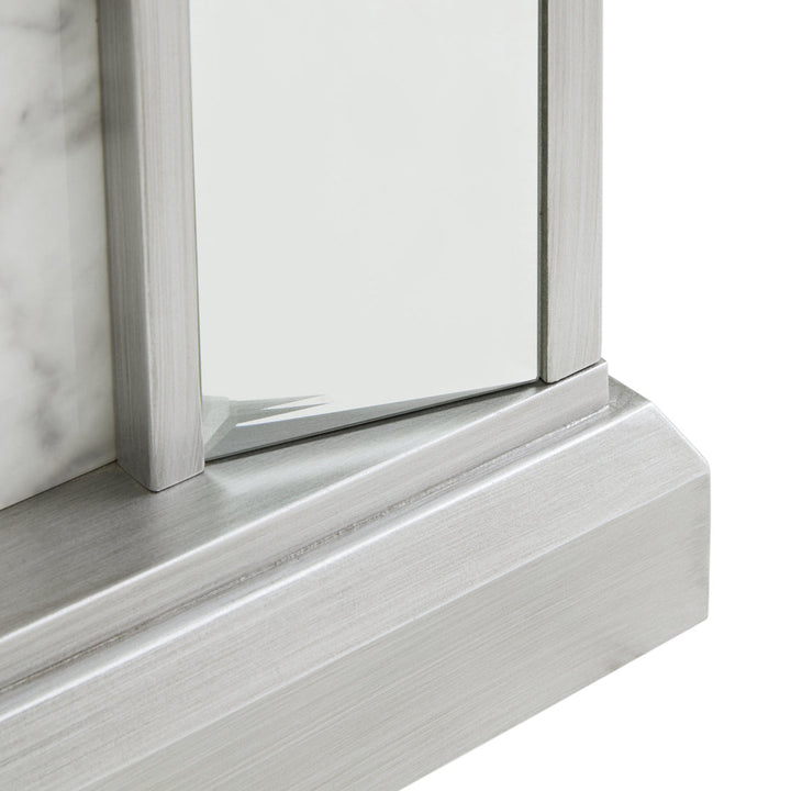 Keilanie Faux Marble Electric Fireplace Brayden Studio®