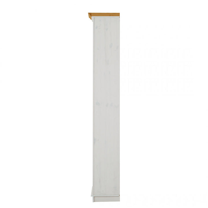 Ainsley 87" H 6 Shelf Bookcase Notio Color: White/Honey Configuration: Premium