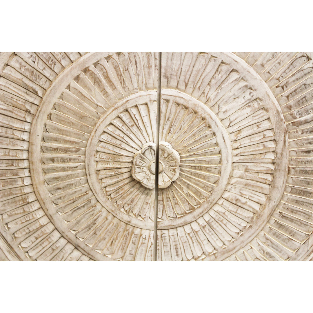 Grasser 95'' Wide Acacia Solid Wood Sideboard Langley Street®