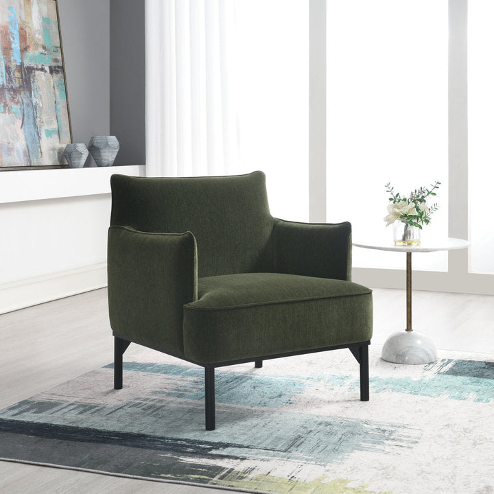 Fidelius 29.3'' Wide Armchair Everly Quinn Body Fabric: Green 100% Polyester