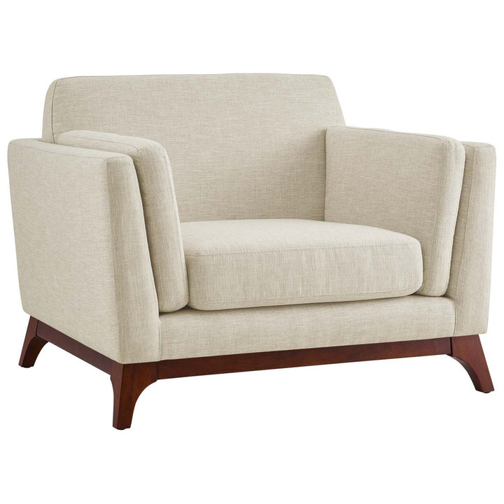 Bartouille Upholstered Fabric Armchair Union Rustic Fabric: Beige Polyester Blend