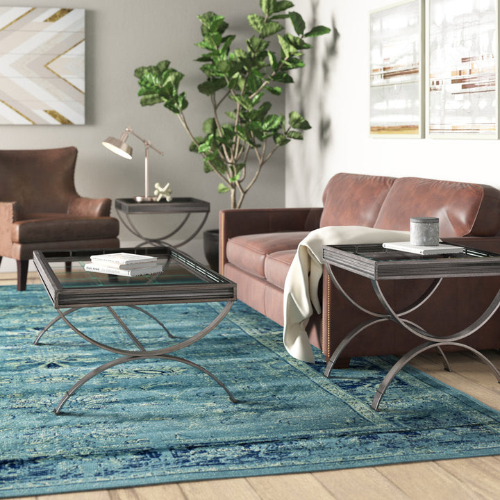 Meghans 3 Piece Coffee Table Set Trent Austin Design® Color: Brushed Nickel