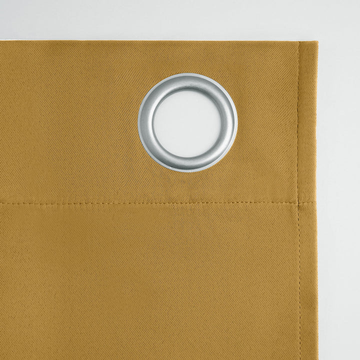 Wayfair Basics Blackout Grommet Curtain Panel Wayfair Basics® Curtain Color: Gold Size per Panel: 40" W x 63" L
