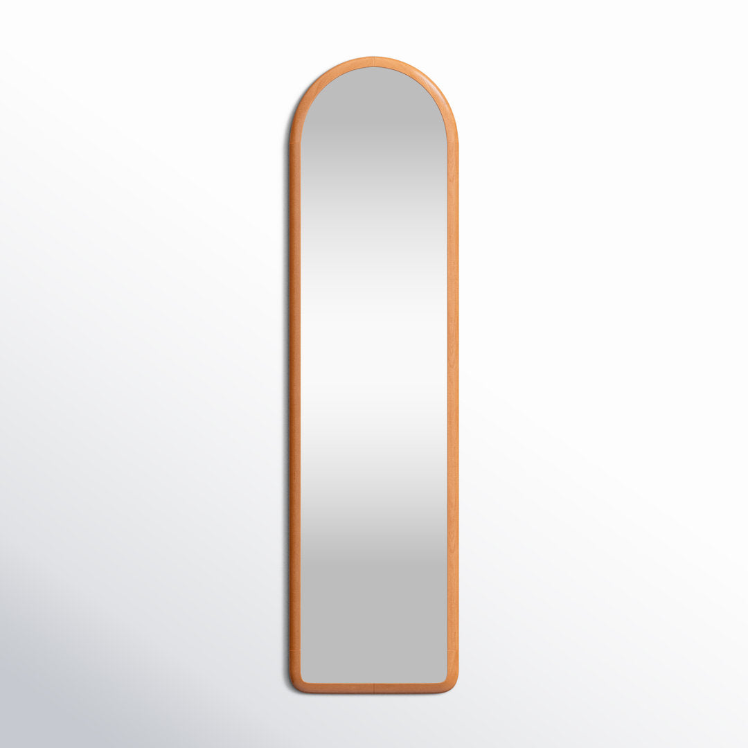 Norphlet Arched Full Length Mirror with Stand, Fully Assembled Dressing Wall-Mounted Mirror Wade Logan®