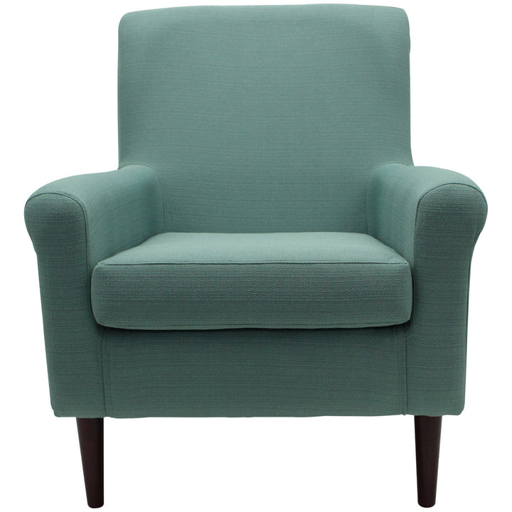 Ronald 28" Wide Armchair Andover Mills™ Leg Color: Black Fabric OR Leather Type: Spa Green