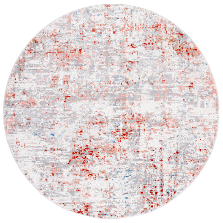 Shivan 100 Performance Abstract Rug 17 Stories Rug Size: Round 6'7"