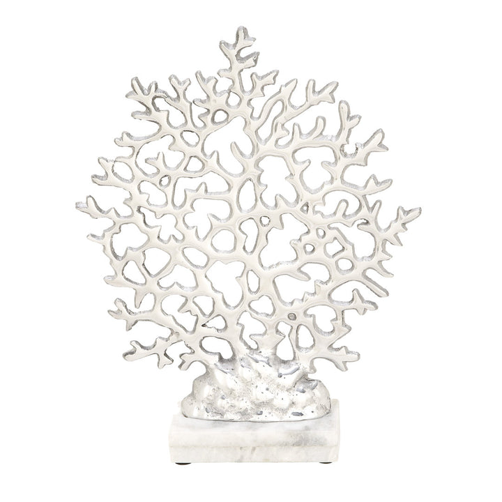 Sizer Aluminum Coral Marble Base Sculpture Highland Dunes