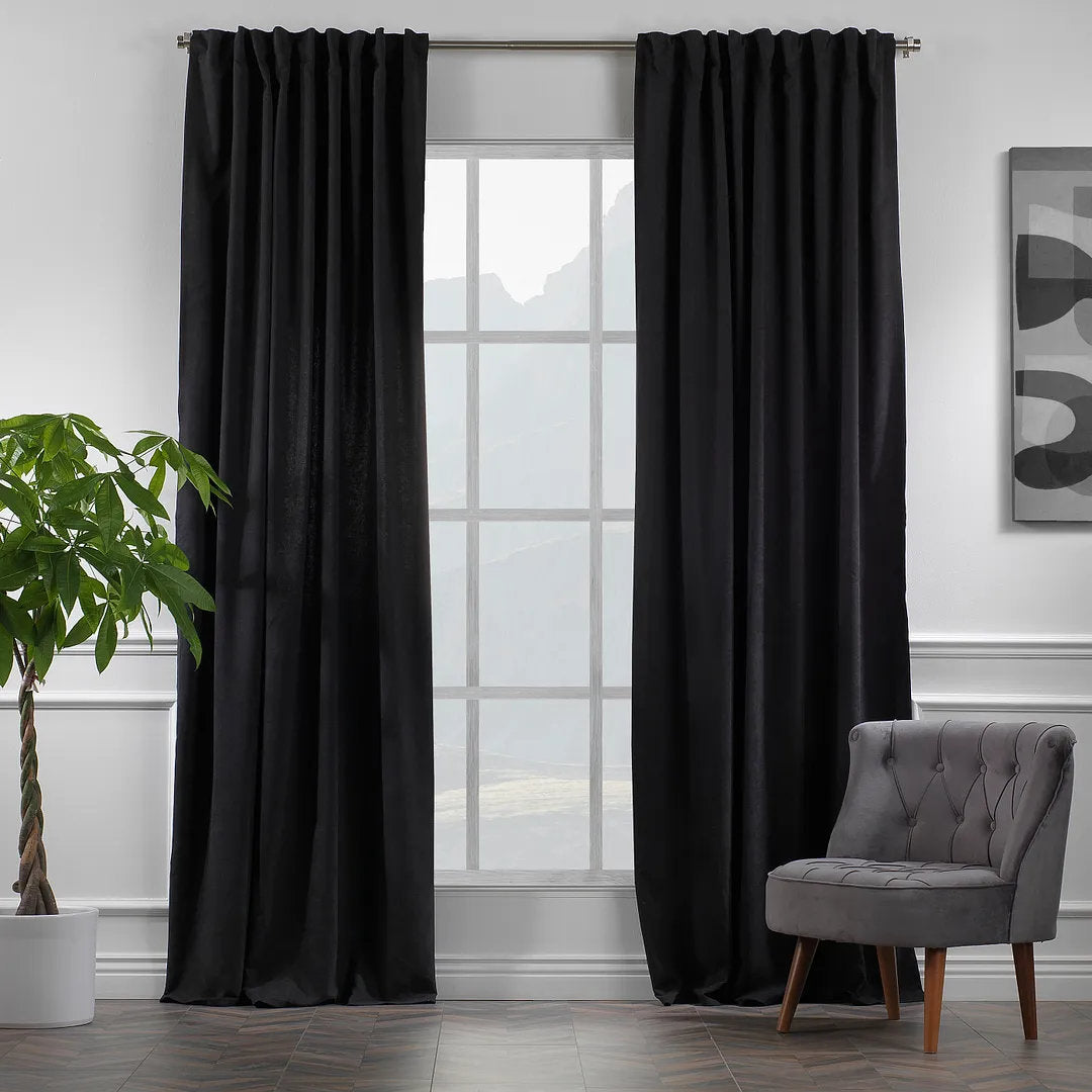 Extra wide x Extra Long Custom Made Decorative Single Panel Lilijan Home & Curtain Curtain Color: Dark Green Size per Panel: 100" W x 144" L