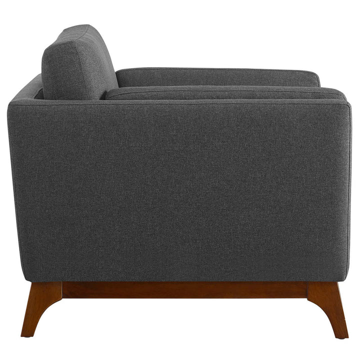 Bartouille Upholstered Fabric Armchair Union Rustic Fabric: Gray Polyester