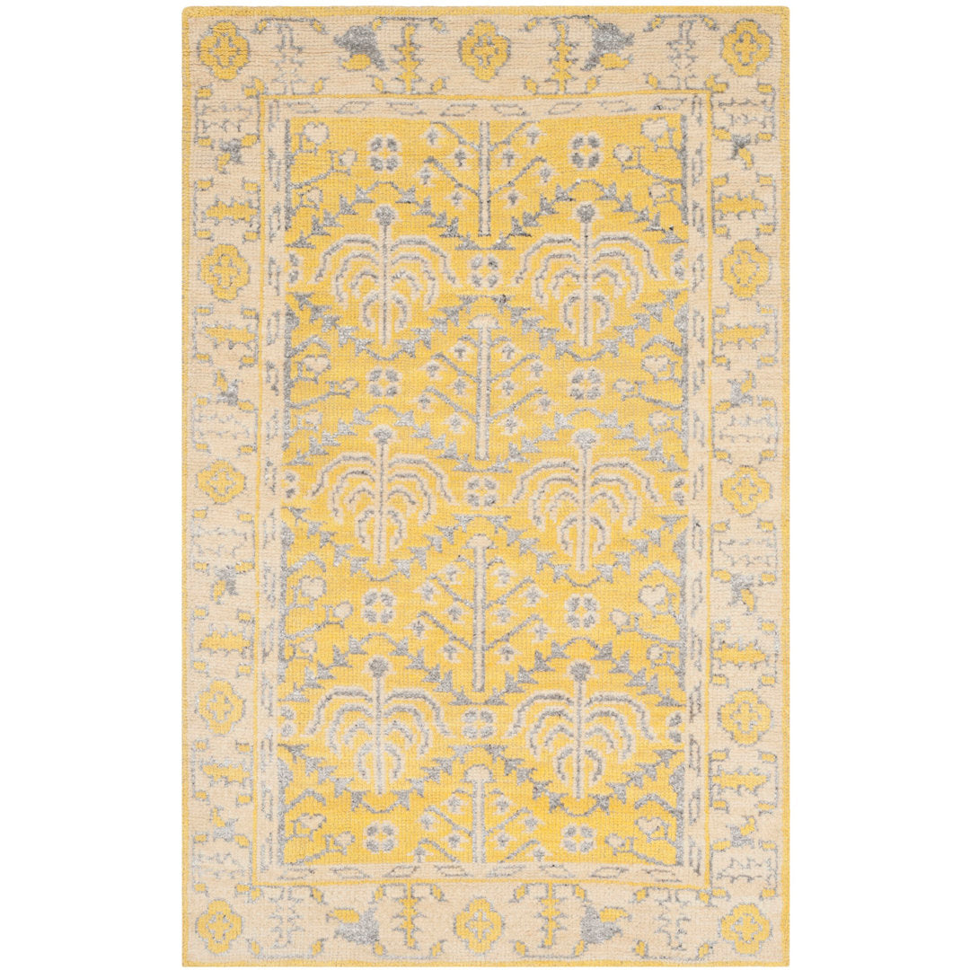 Brownsburg Stone Wash Hand Knotted 55% Wool, 10% Viscose, 35% Cotton Oriental Rug Bungalow Rose Rug Size: Rectangle 4' x 6'