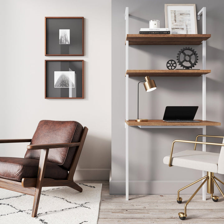 Chira Leaning/Ladder Desk Trent Austin Design® Color (Top/Frame): Oak/White