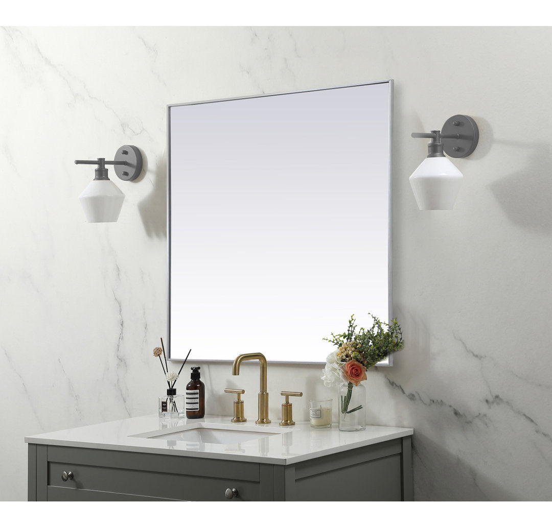 Valparaiso Accent Mirror Wade Logan® Size: 48"  x 48"  Finish: Silver
