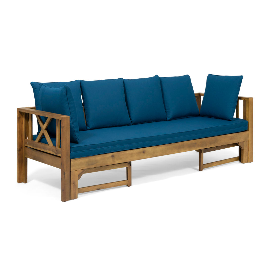 Trevion Extendable Patio Sofa with Cushions Breakwater Bay