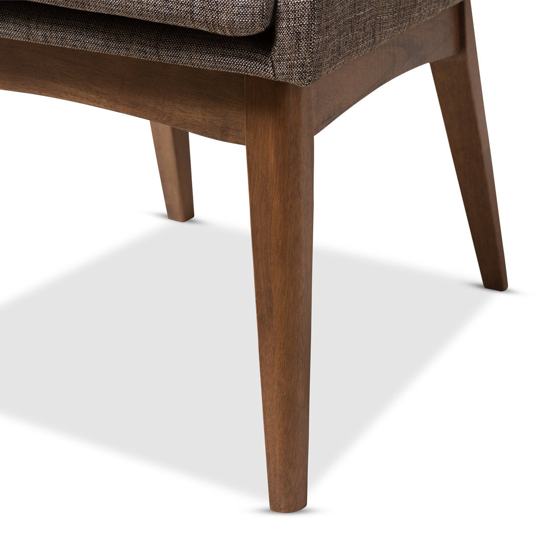 Flatiron Upholstered Side Chair (Set of 2) AllModern Upholstery Color: Brown