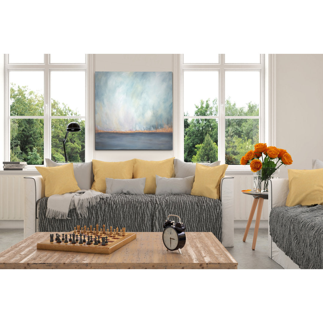 Journey Softly' Painting Highland Dunes Size: 16" H x 16" W x 1.5" D Format: Wrapped Canvas