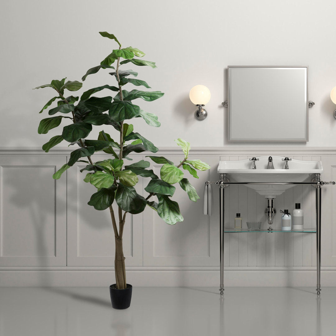 Artificial Potted Fiddle Tree. Birch Lane™ Size: 72" H x 34" W x 34" D